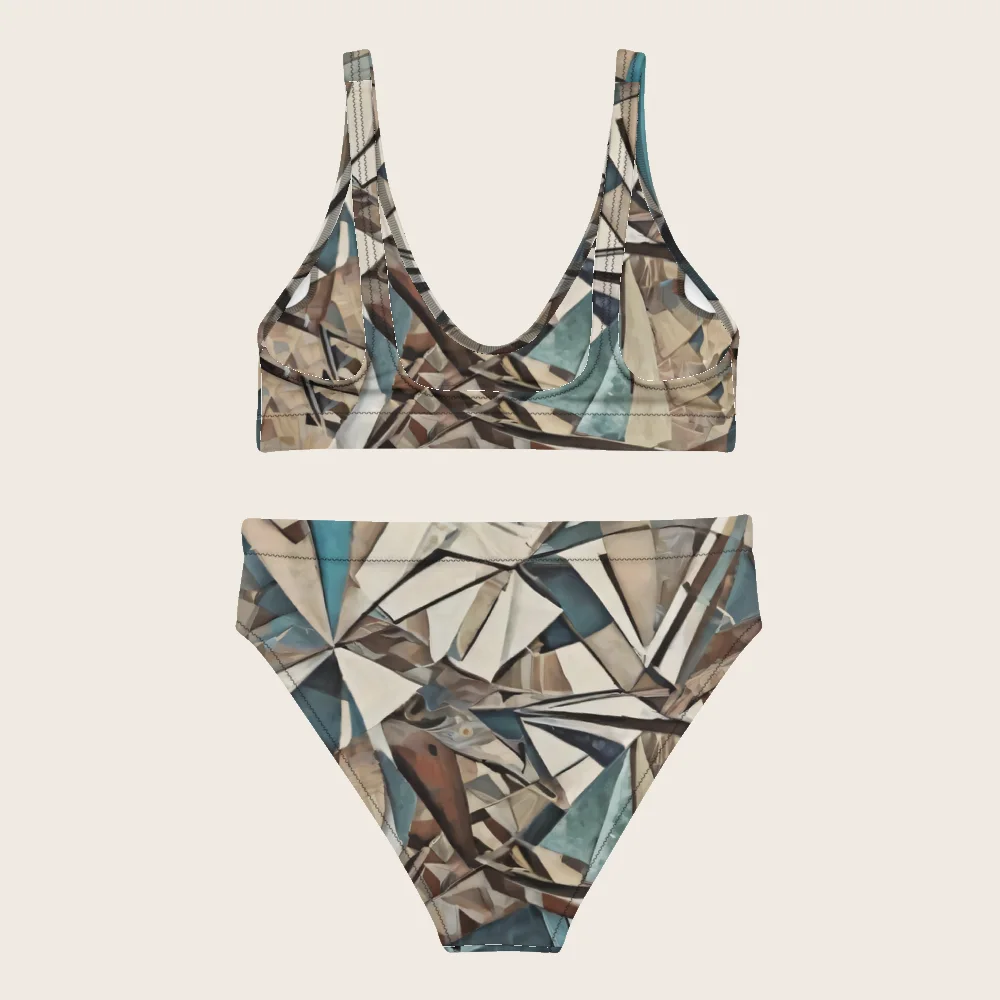 High-Waisted Bikini on model