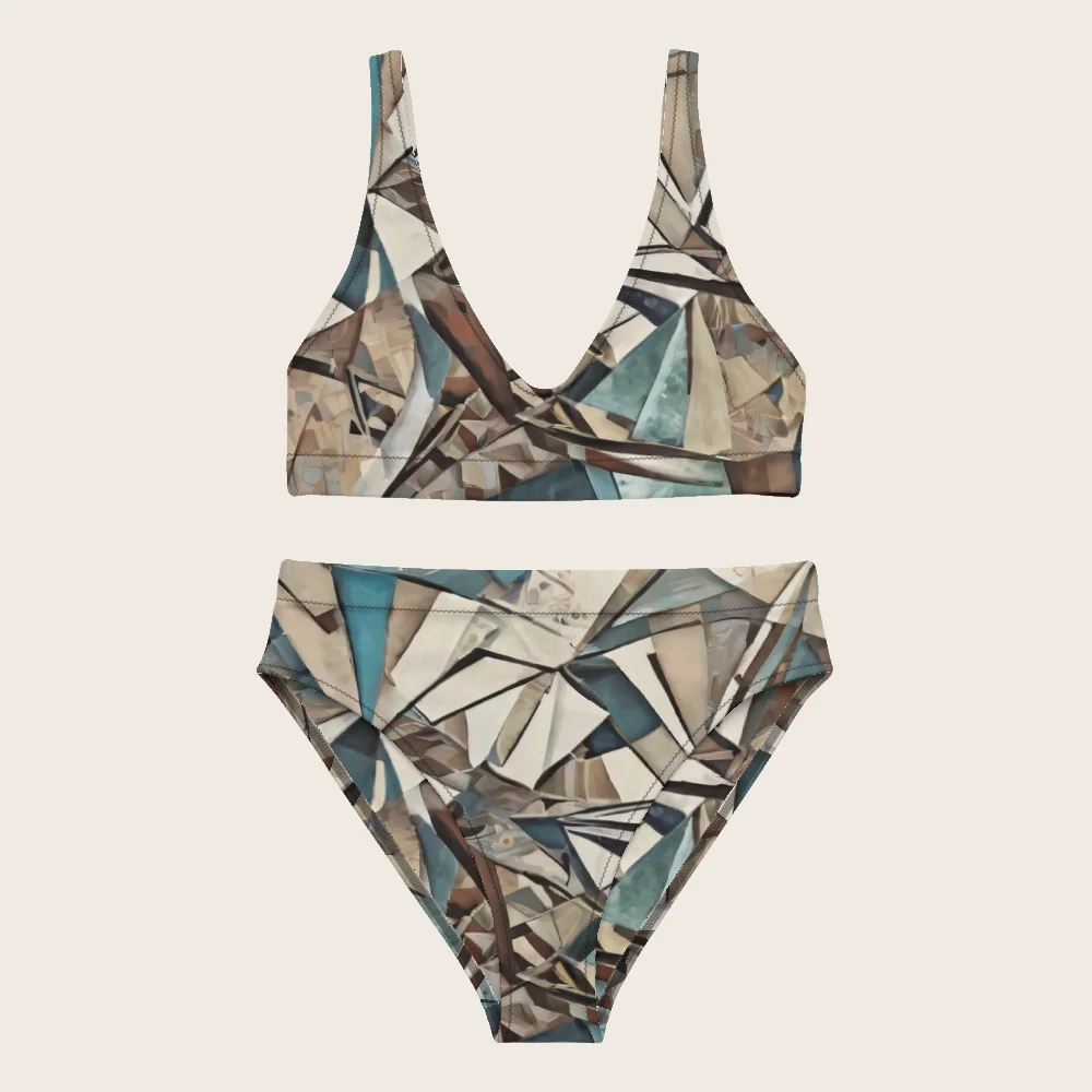 High-Waisted Bikini on model