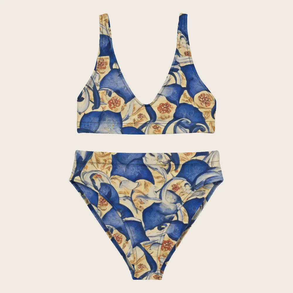 High-Waisted Bikini on model