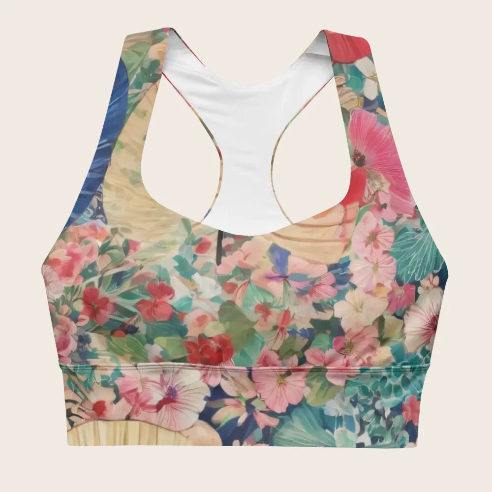 Longline Sports Bra on model