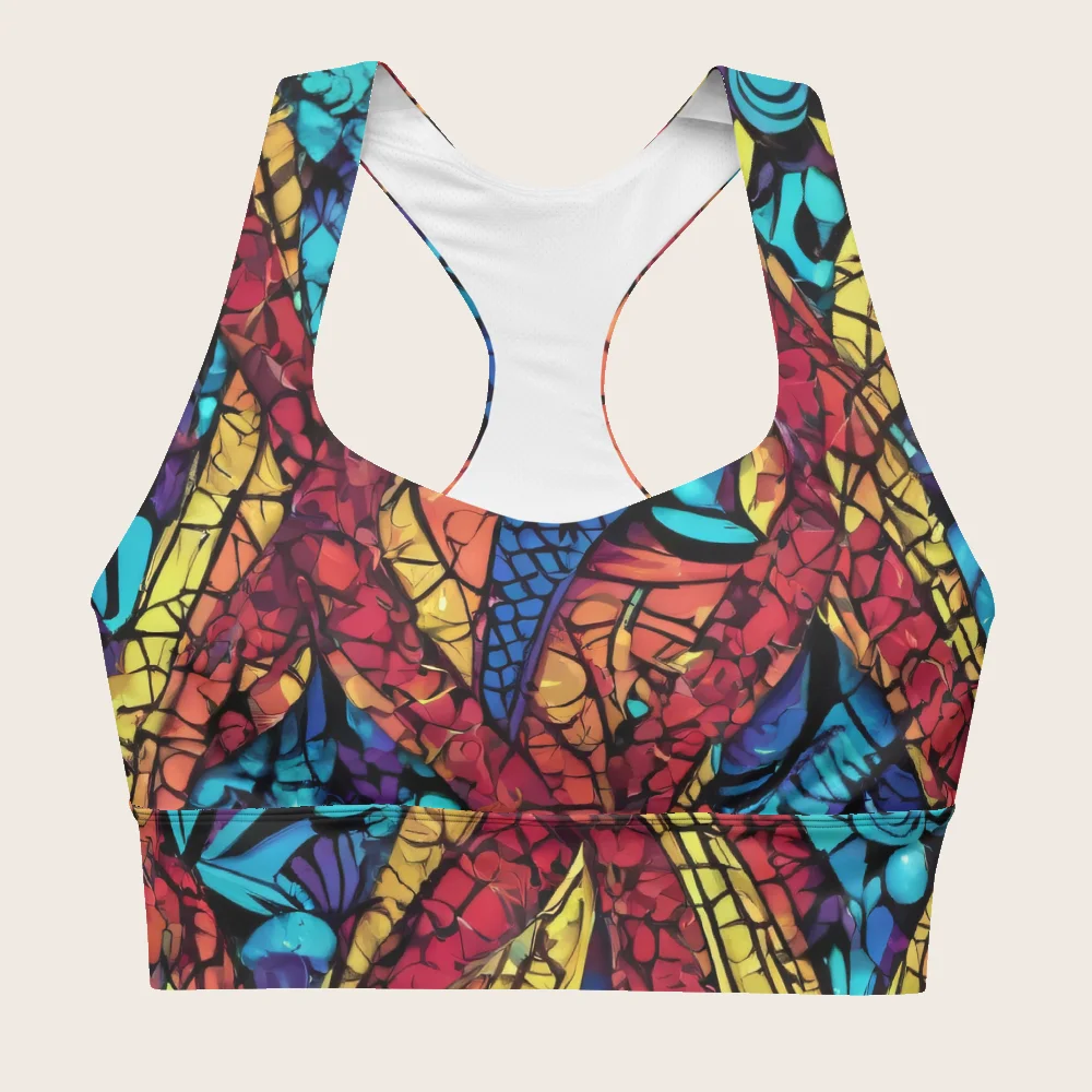 Longline Sports Bra on model
