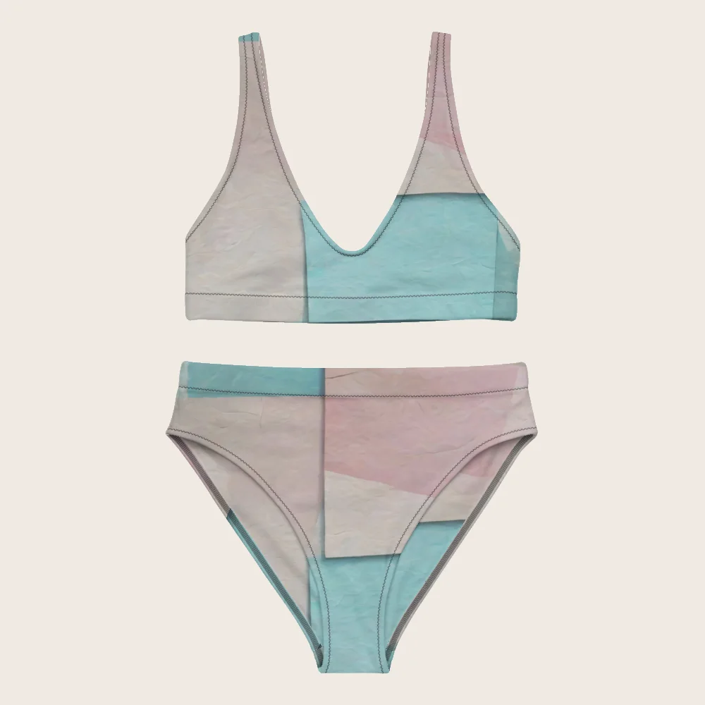 High-Waisted Bikini on model