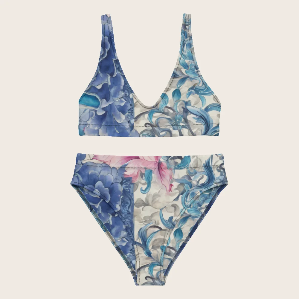 High-Waisted Bikini on model