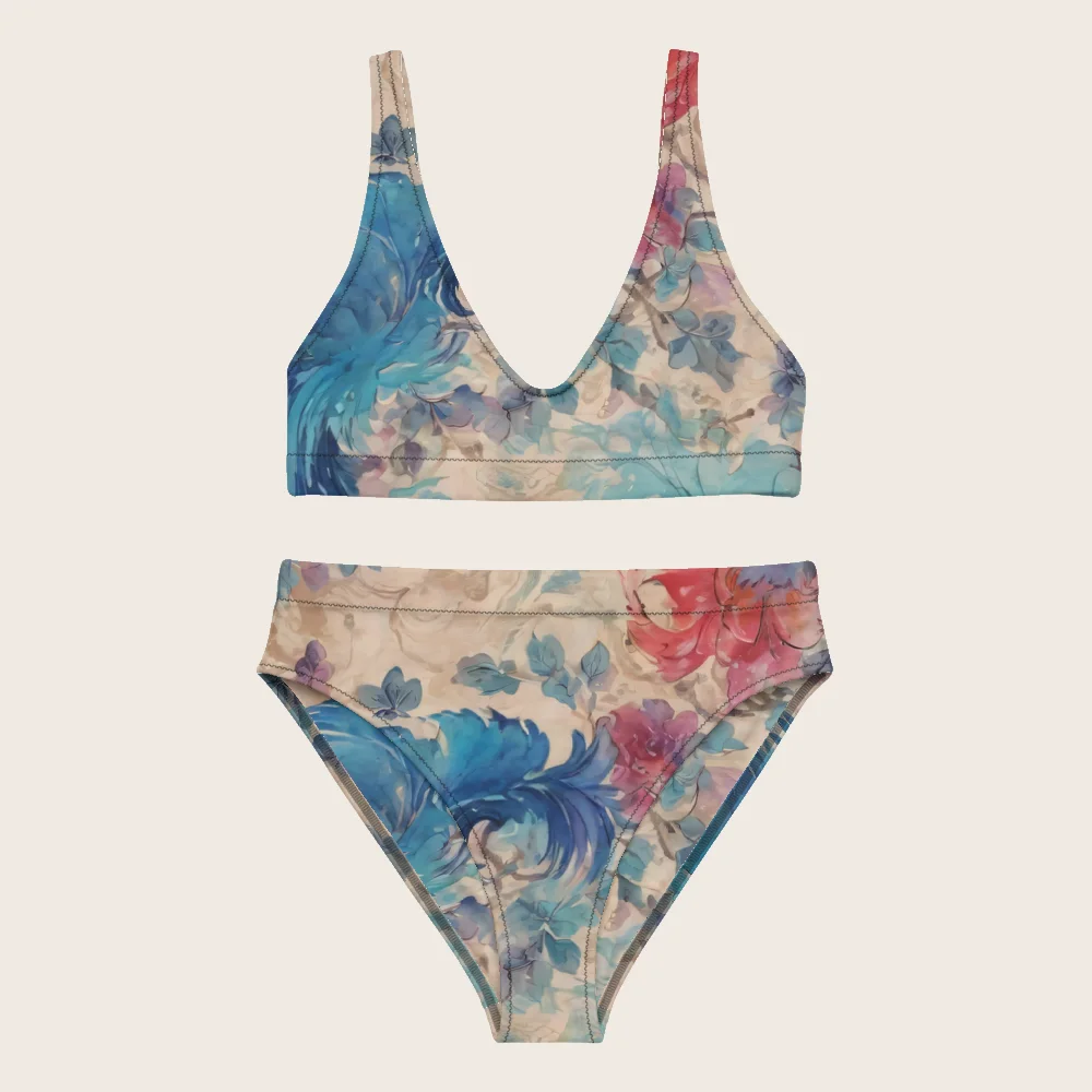 High-Waisted Bikini on model
