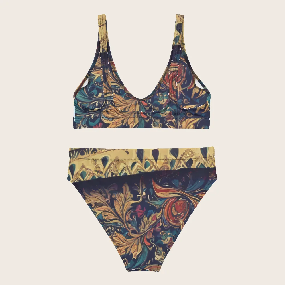 High-Waisted Bikini on model