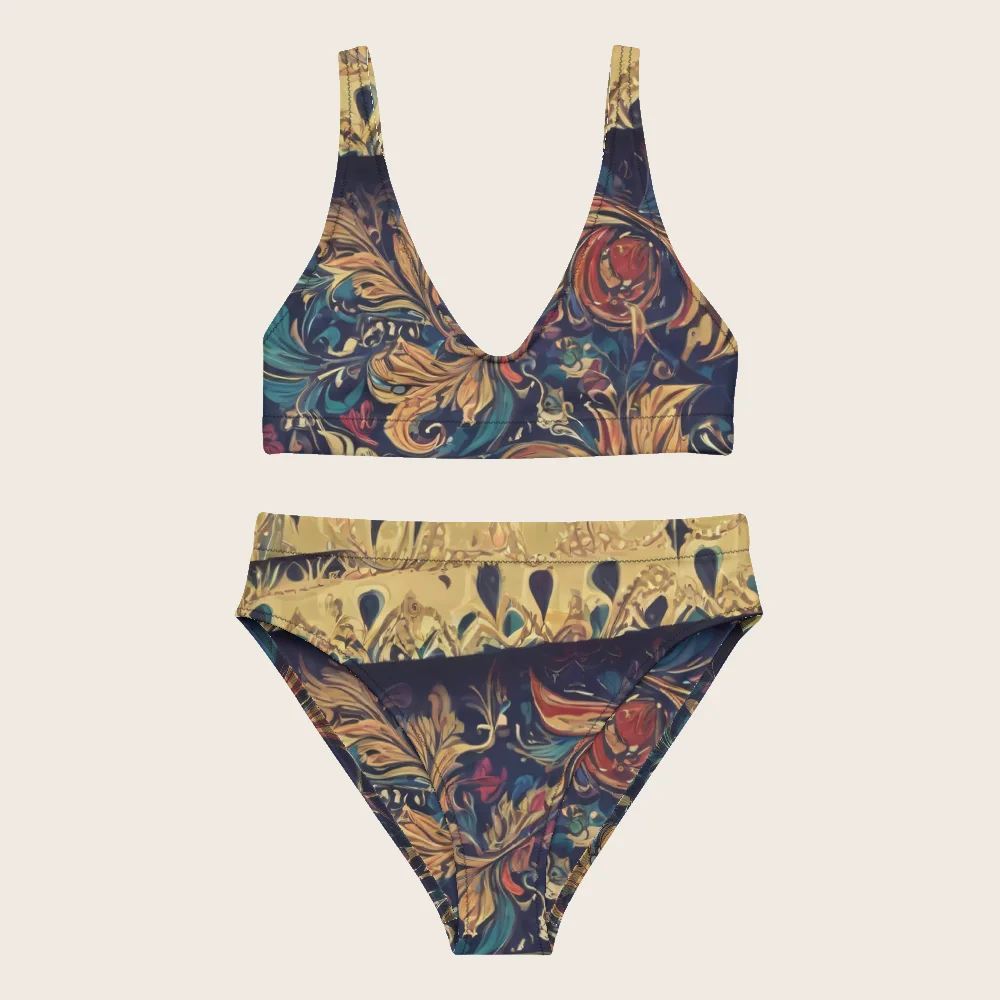 High-Waisted Bikini on model