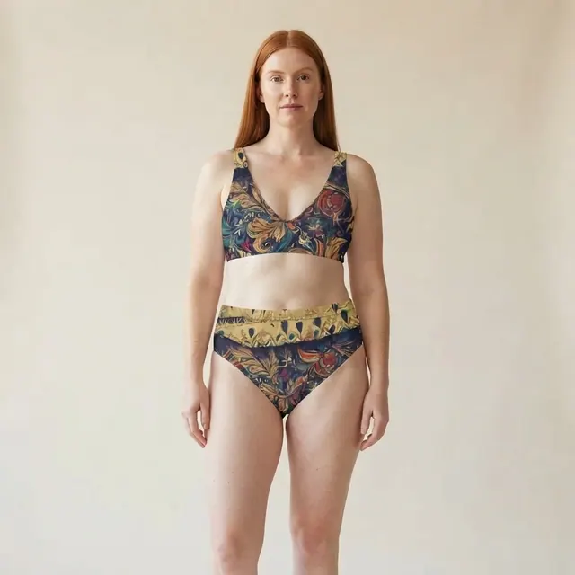 High-Waisted Bikini, one-of-one design 4D633E70