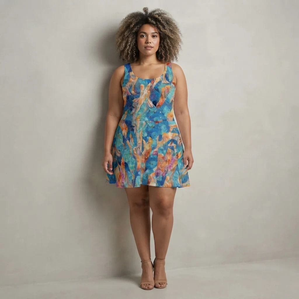 Skater Dress on model