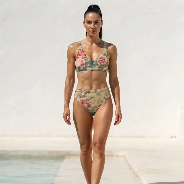 High-Waisted Bikini, one-of-one design 0AA069B8