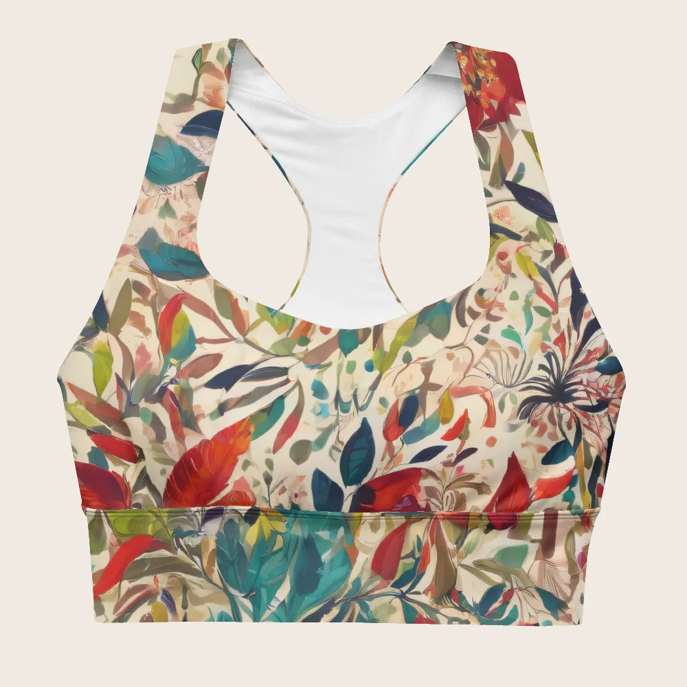 Longline Sports Bra on model