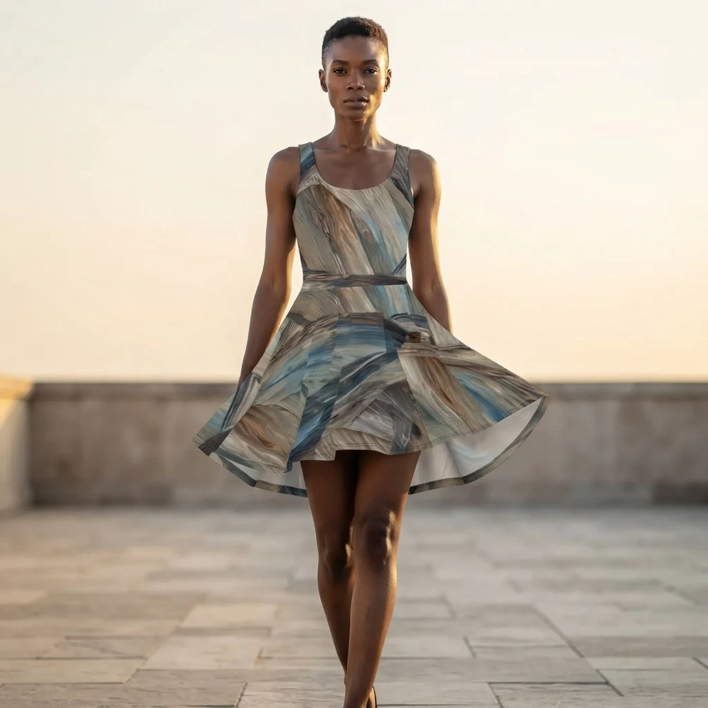 Skater Dress on model