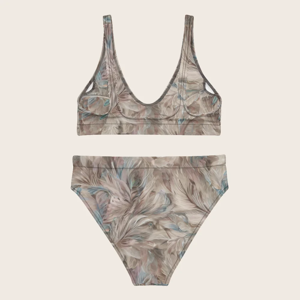 High-Waisted Bikini on model