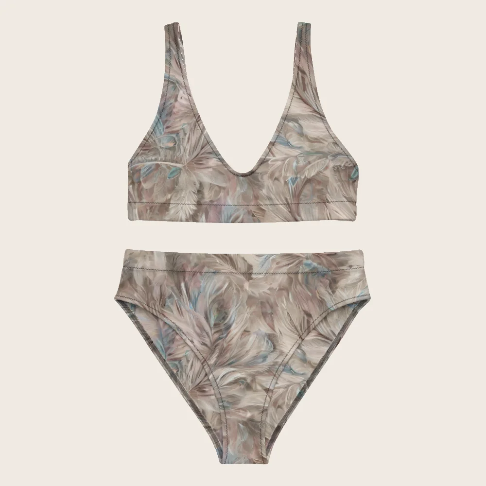 High-Waisted Bikini on model