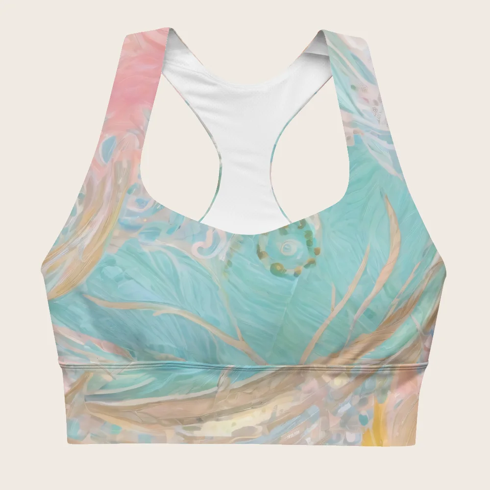 Longline Sports Bra on model