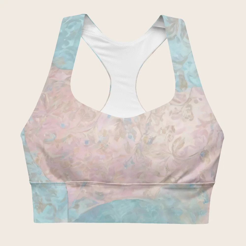 Longline Sports Bra on model