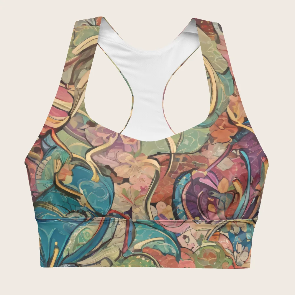 Longline Sports Bra on model