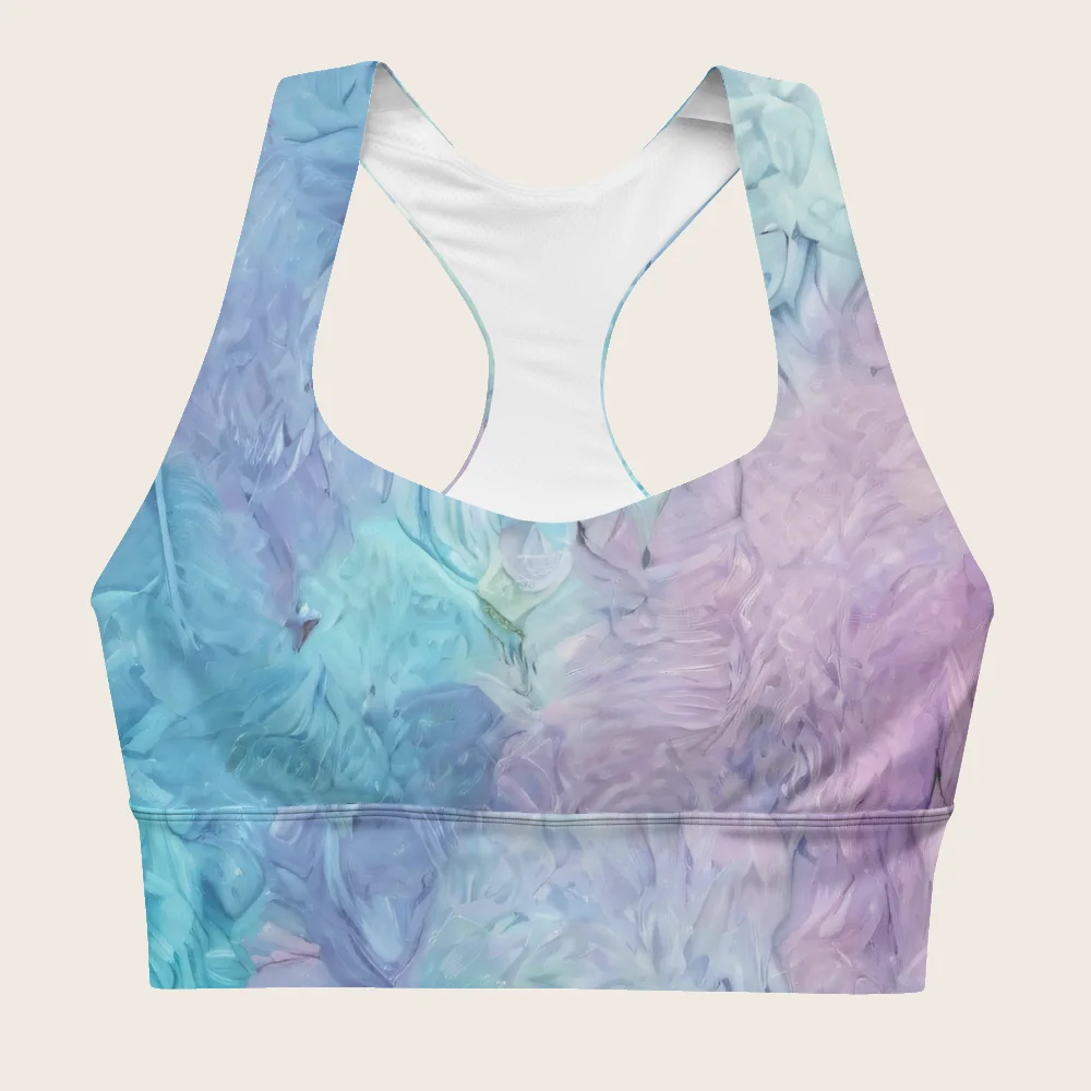 Longline Sports Bra on model
