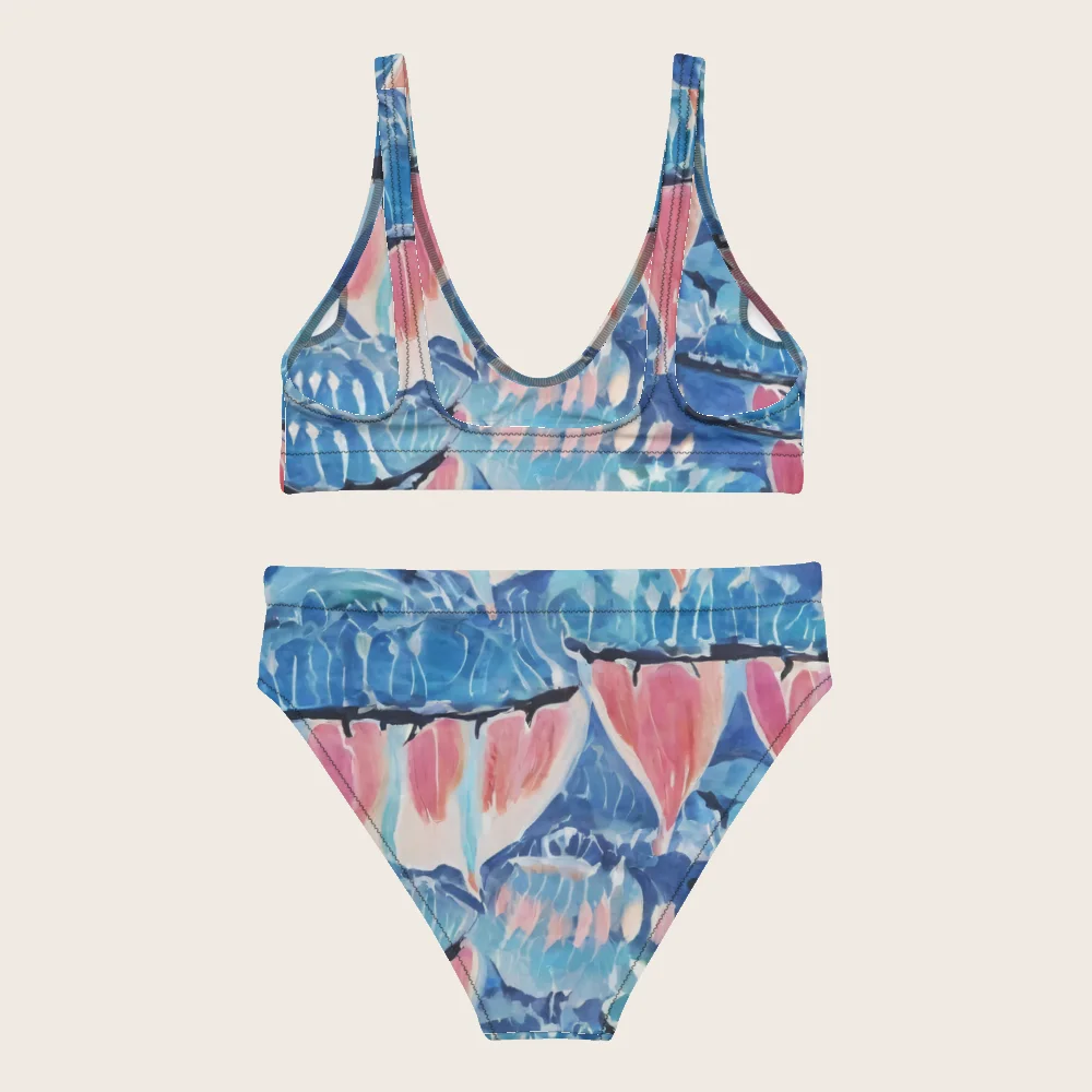 High-Waisted Bikini on model