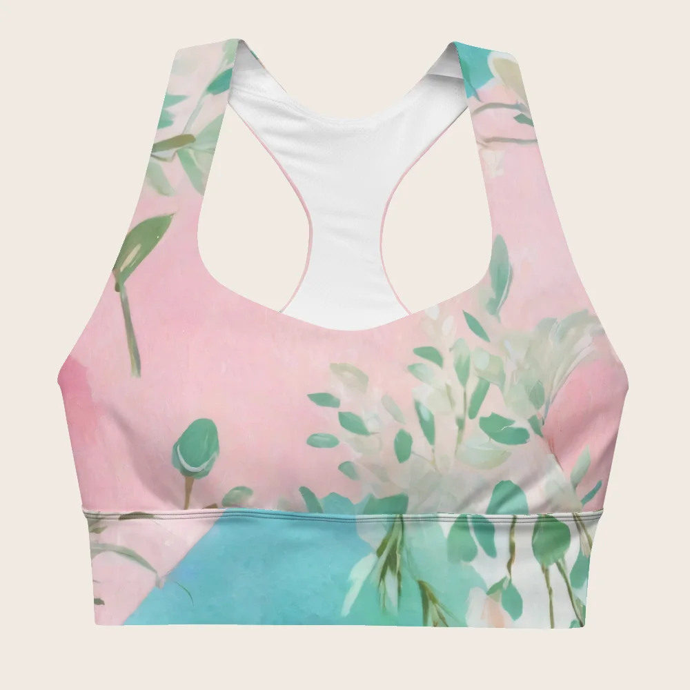 Longline Sports Bra on model