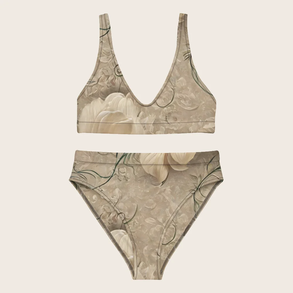 High-Waisted Bikini on model