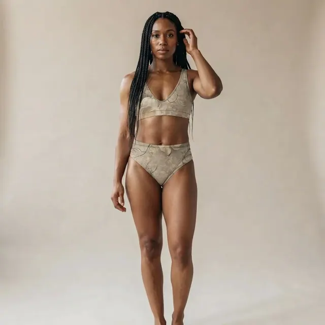 High-Waisted Bikini, one-of-one design F5164CFD