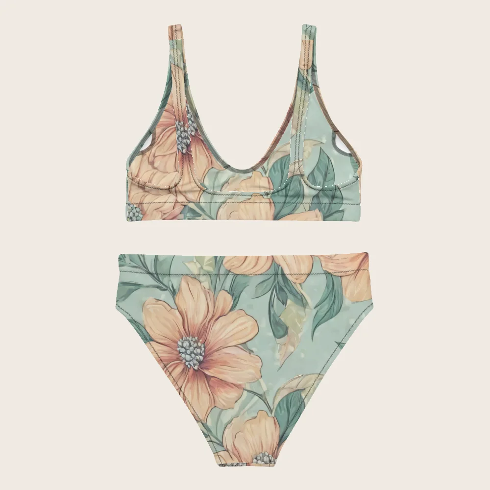 High-Waisted Bikini on model