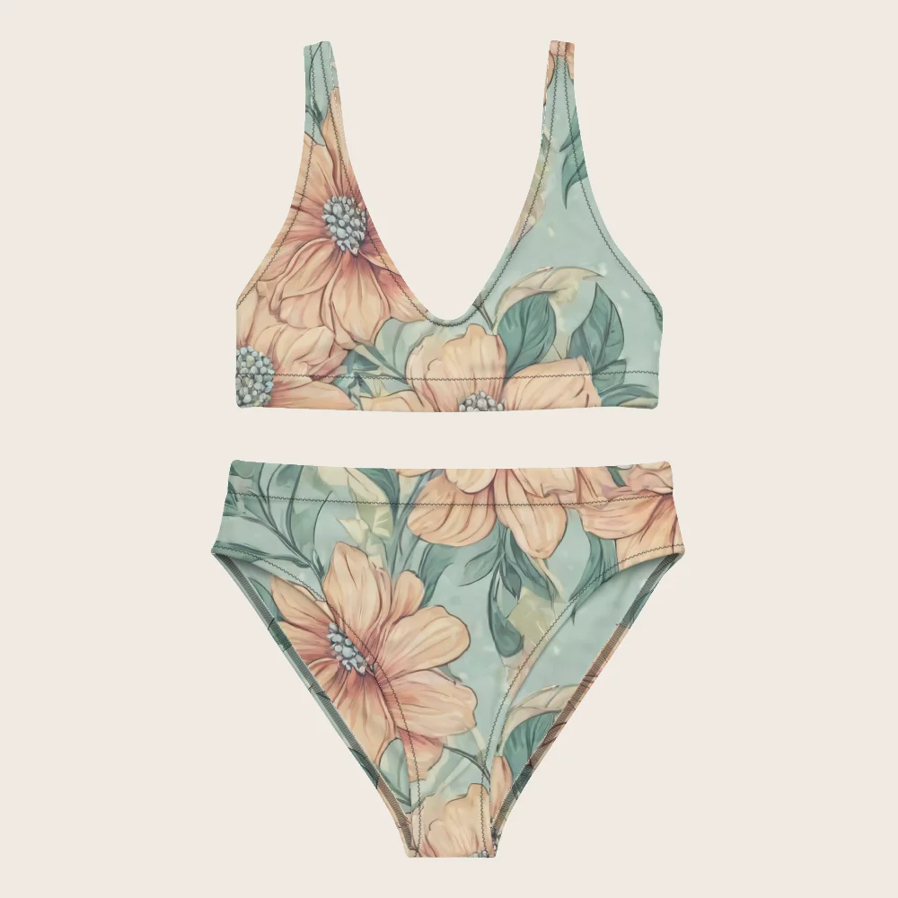 High-Waisted Bikini on model