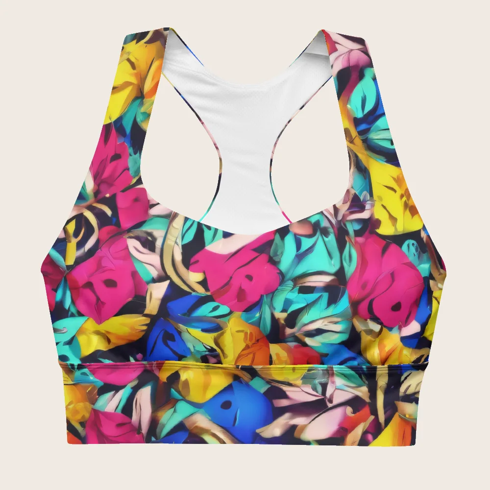 Longline Sports Bra on model