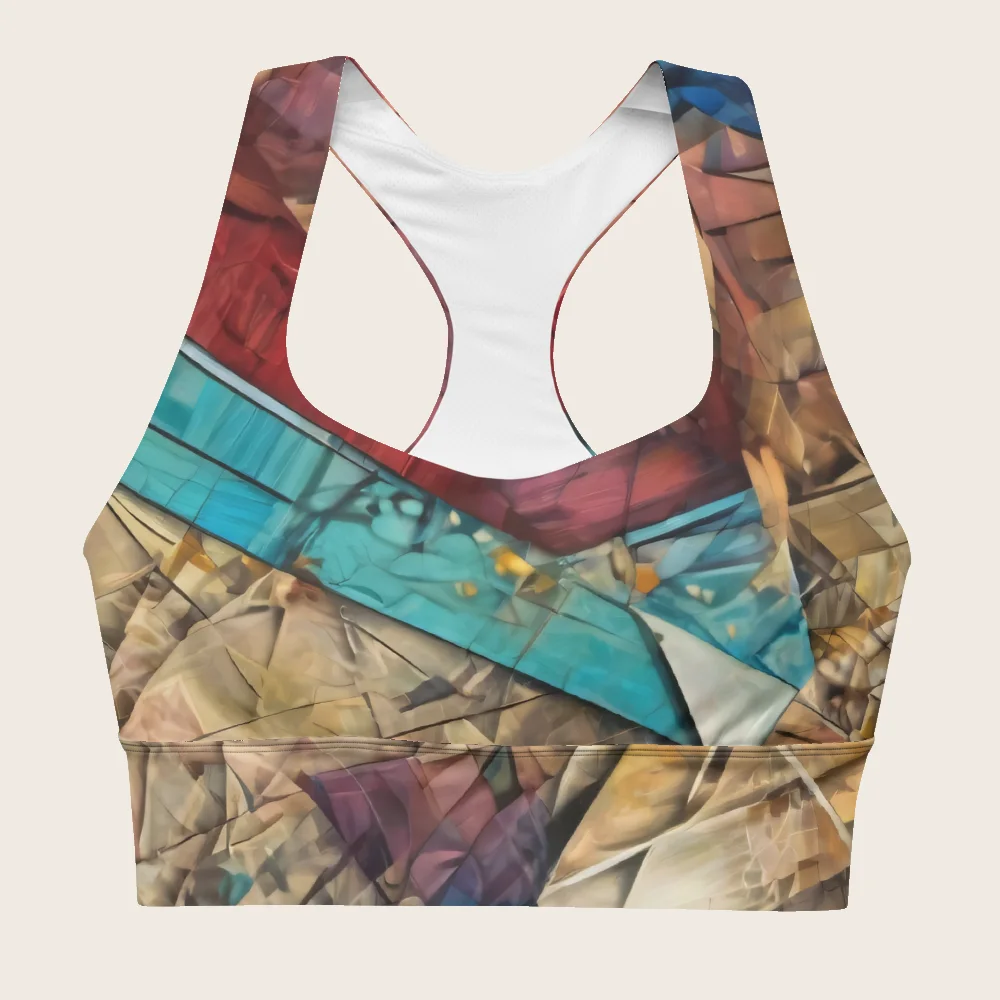 Longline Sports Bra on model
