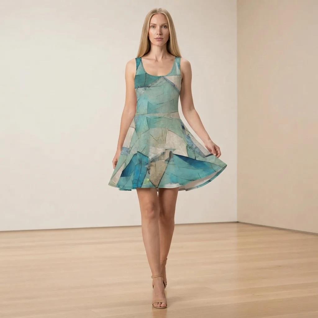Skater Dress on model