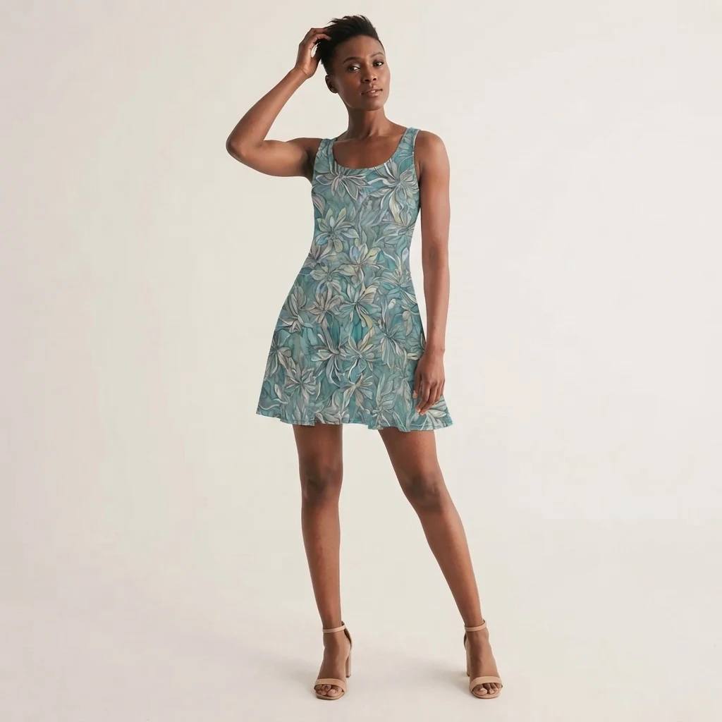 Skater Dress on model