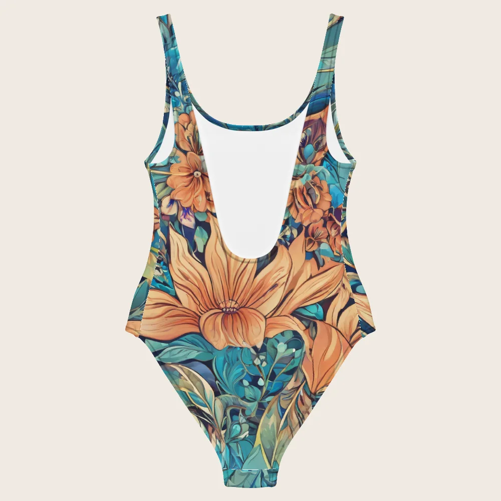 One-Piece Swimsuit on model