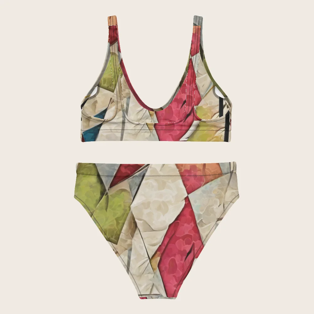 High-Waisted Bikini on model