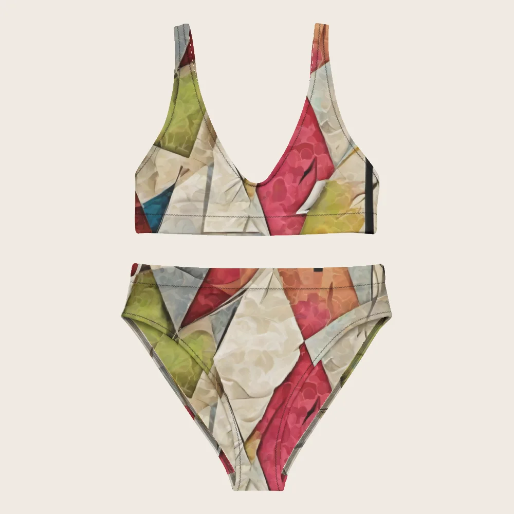 High-Waisted Bikini on model