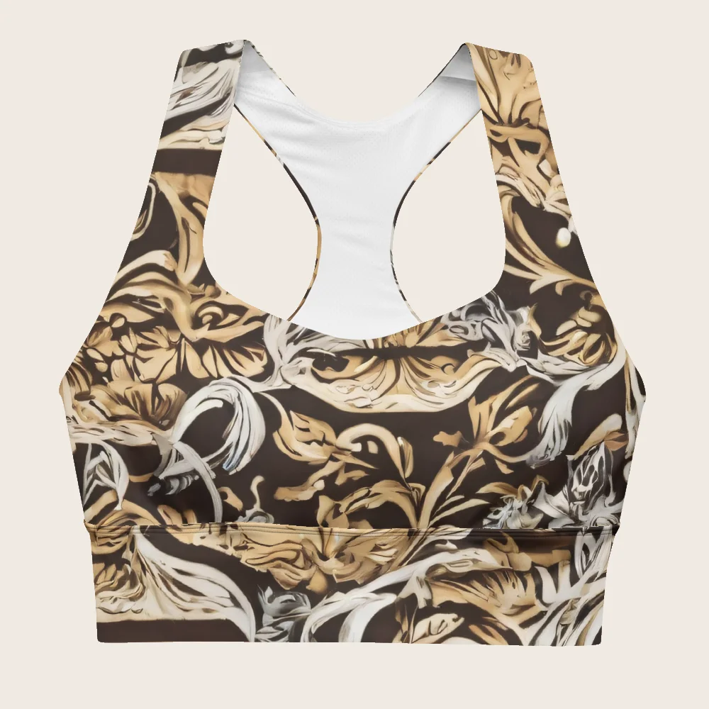 Longline Sports Bra on model