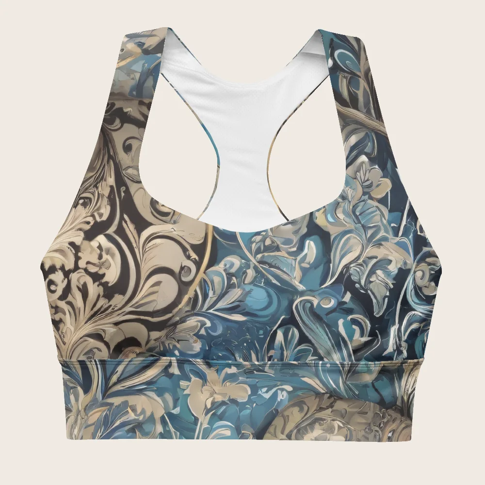 Longline Sports Bra on model