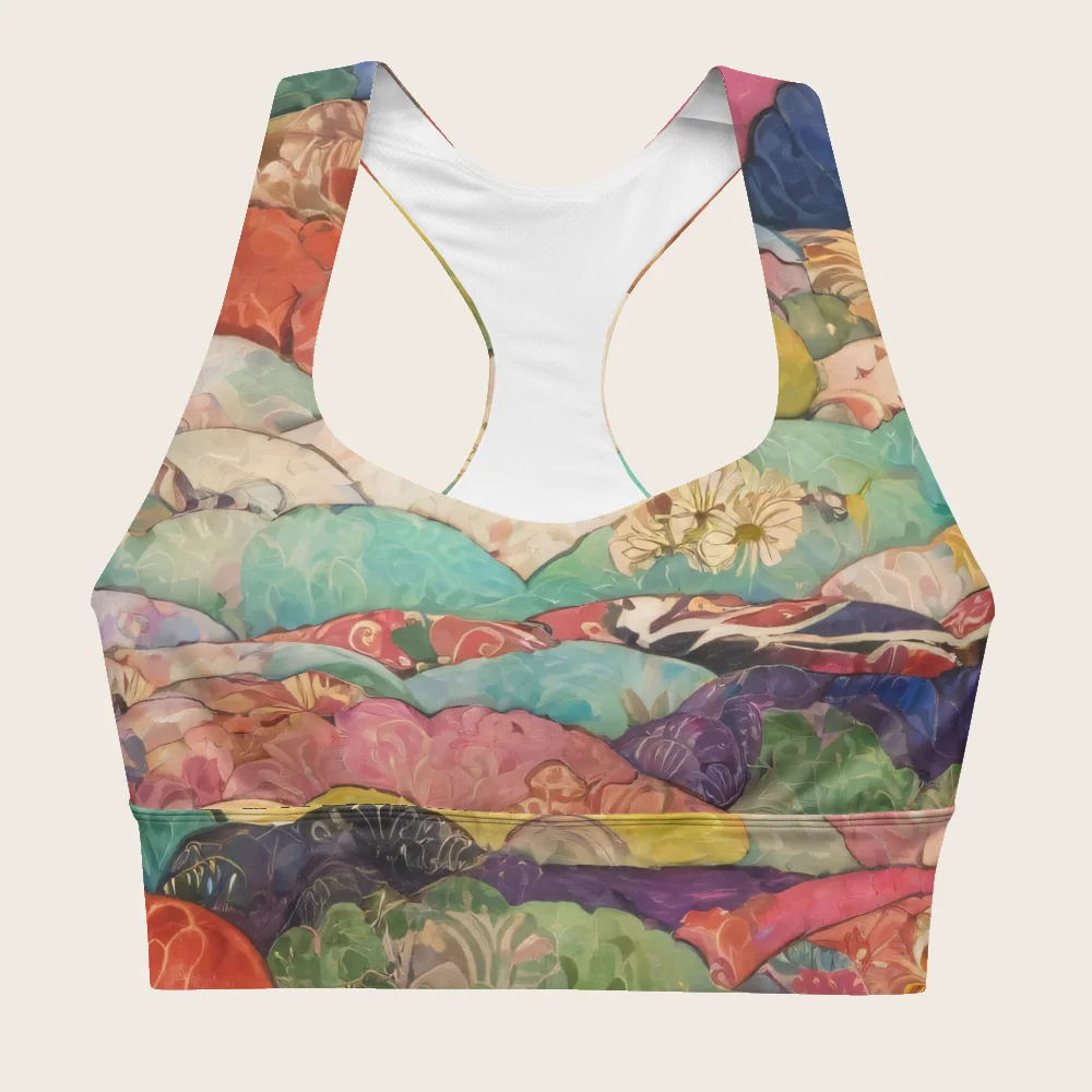 Longline Sports Bra on model