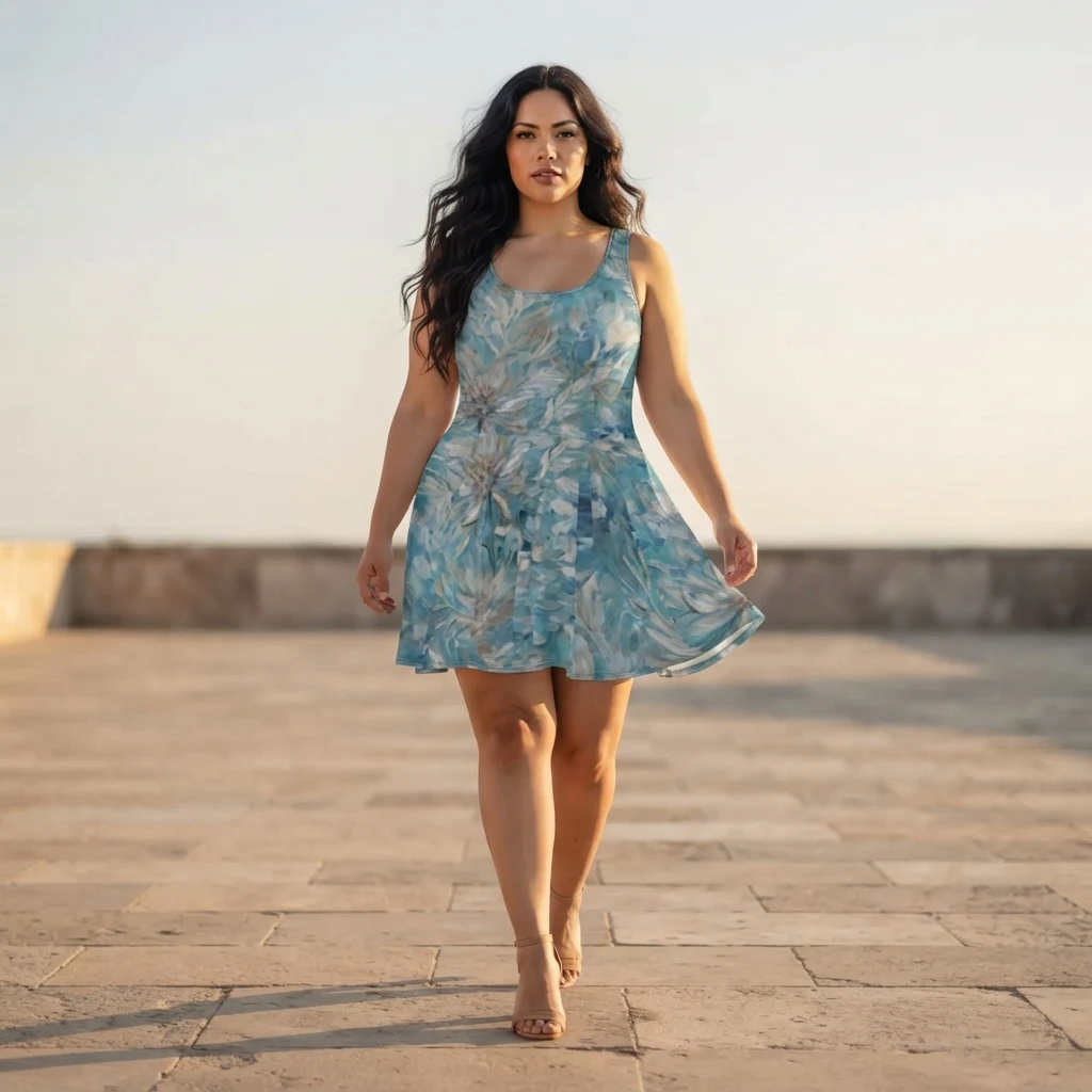 Skater Dress on model