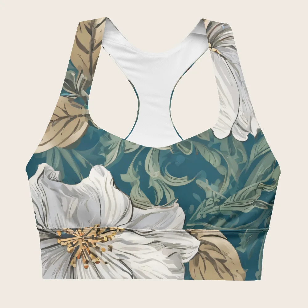 Longline Sports Bra on model