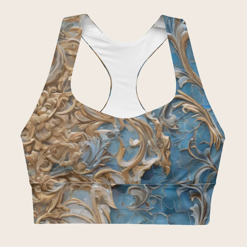 Longline Sports Bra on model