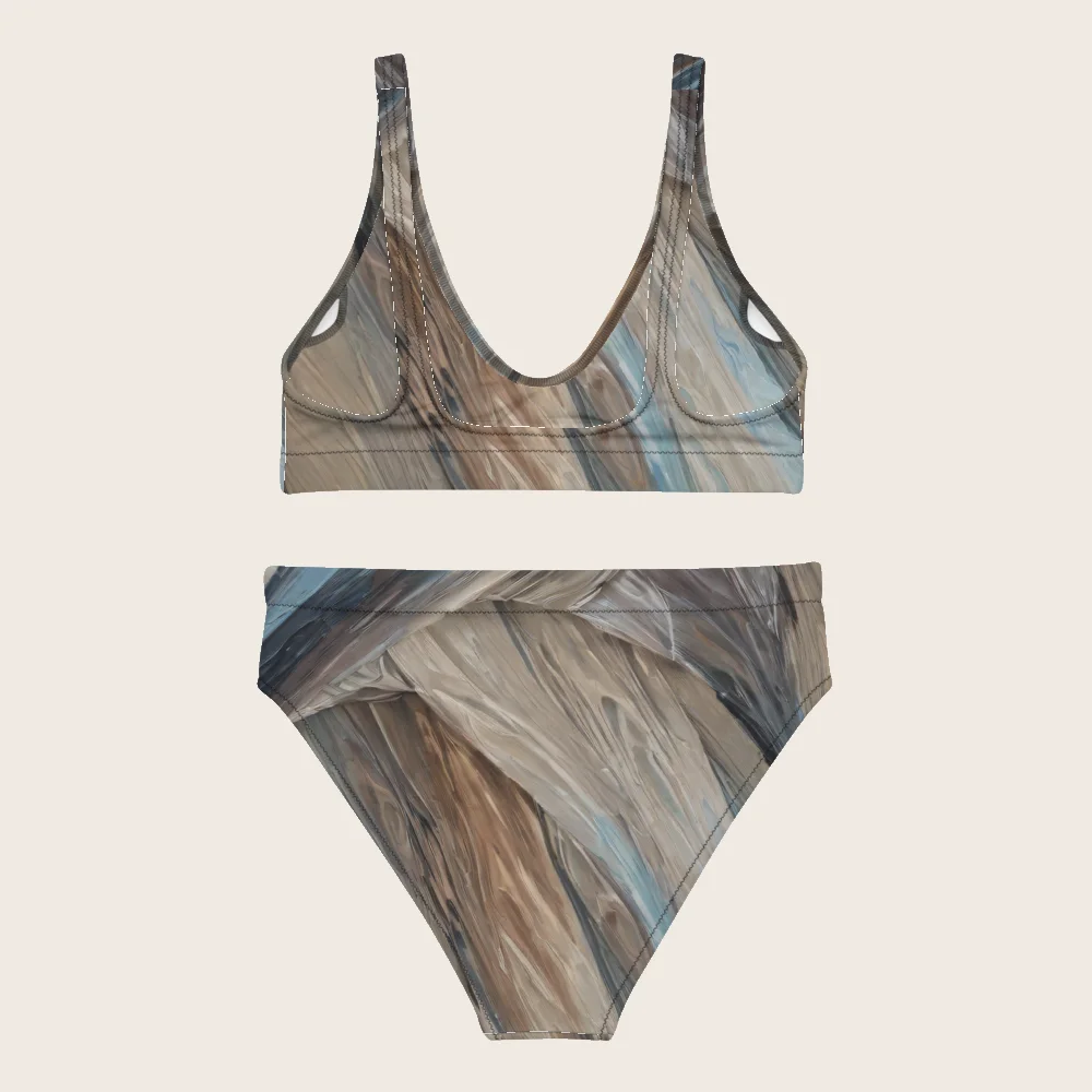 High-Waisted Bikini on model