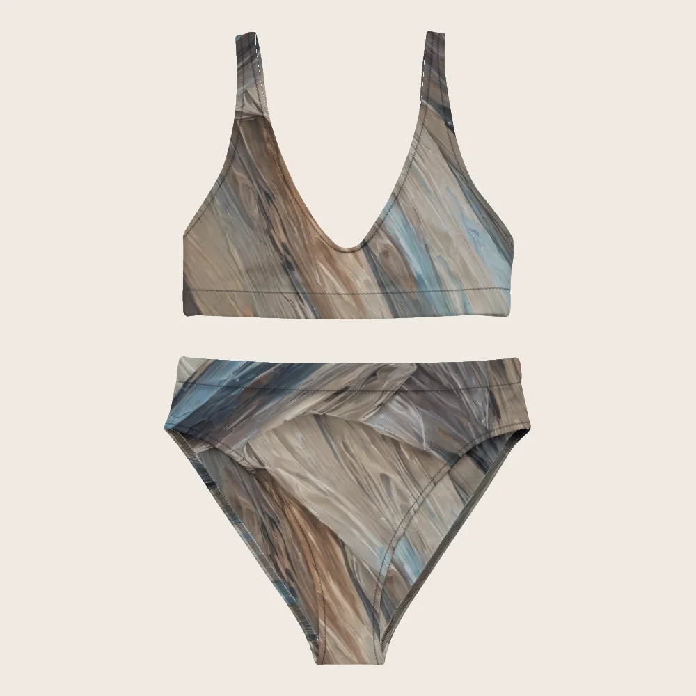 High-Waisted Bikini on model