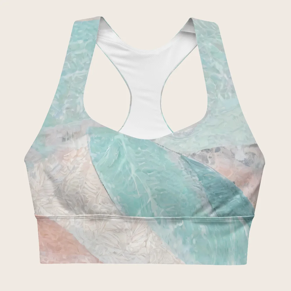 Longline Sports Bra on model