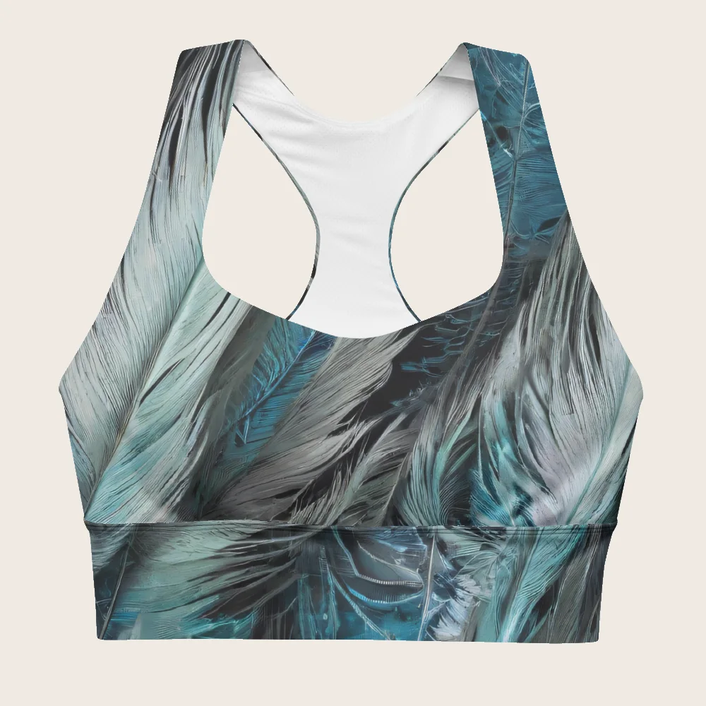 Longline Sports Bra on model