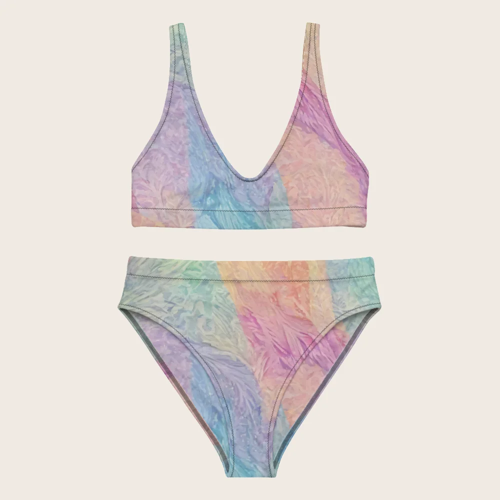 High-Waisted Bikini on model