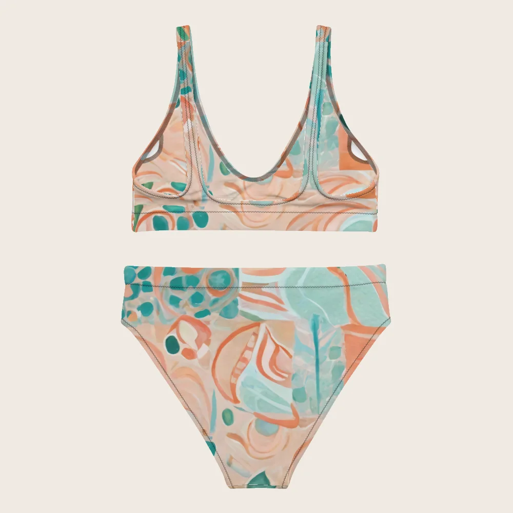 High-Waisted Bikini on model