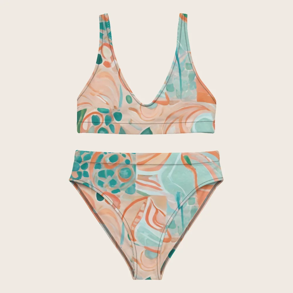 High-Waisted Bikini on model