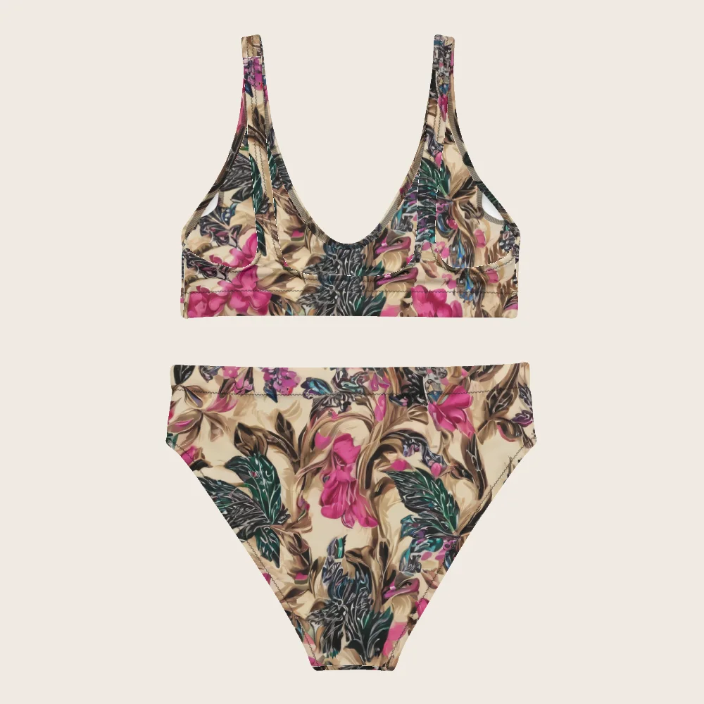 High-Waisted Bikini on model