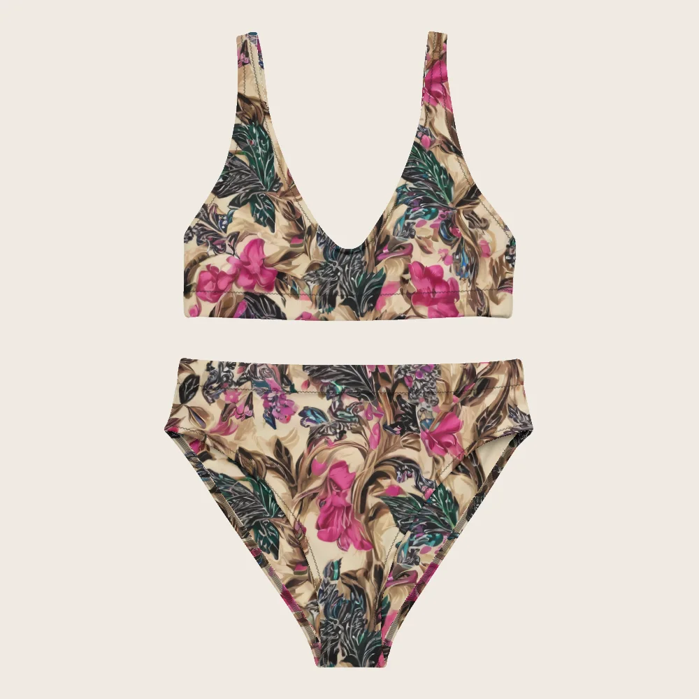 High-Waisted Bikini on model