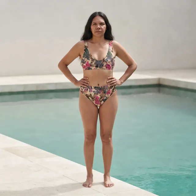 High-Waisted Bikini, one-of-one design 8CF14392